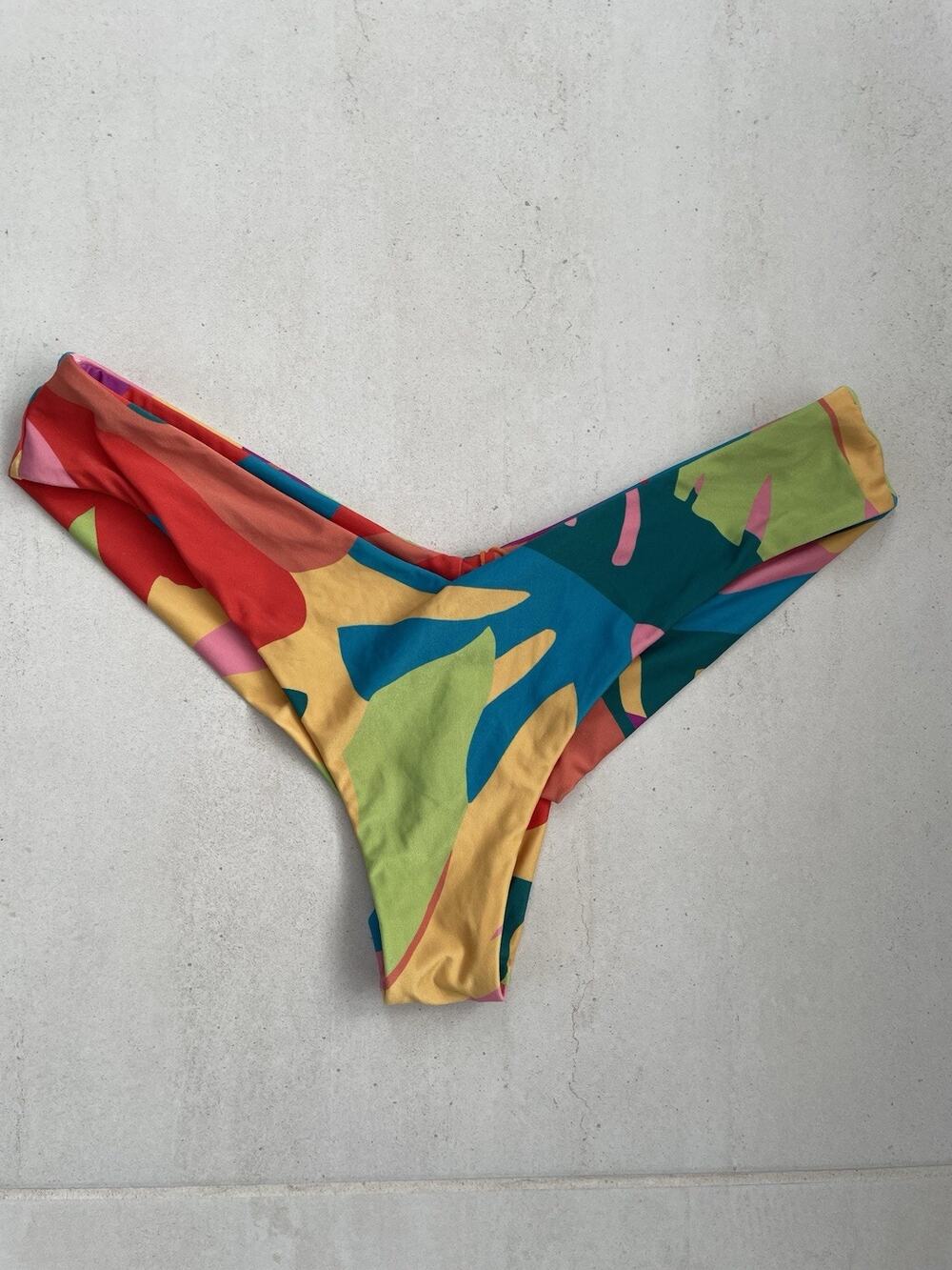 L Space Swim Bikini Bottom Cheeky Print Swimwear Beach Summer